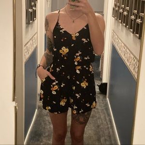 Sunflower Romper with Pockets